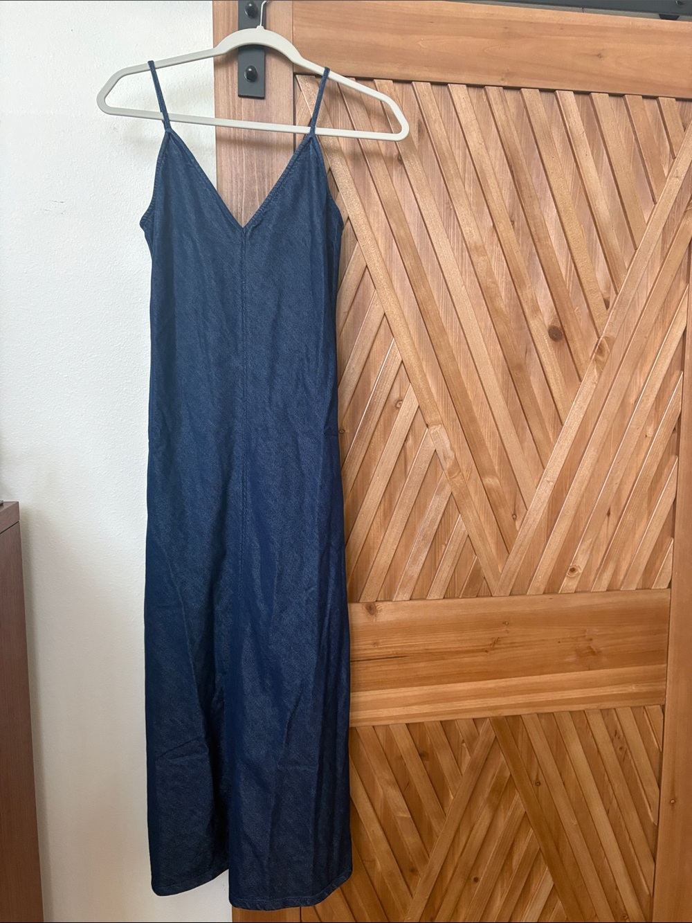 Madewell Navy Blue denim Maxi Dress